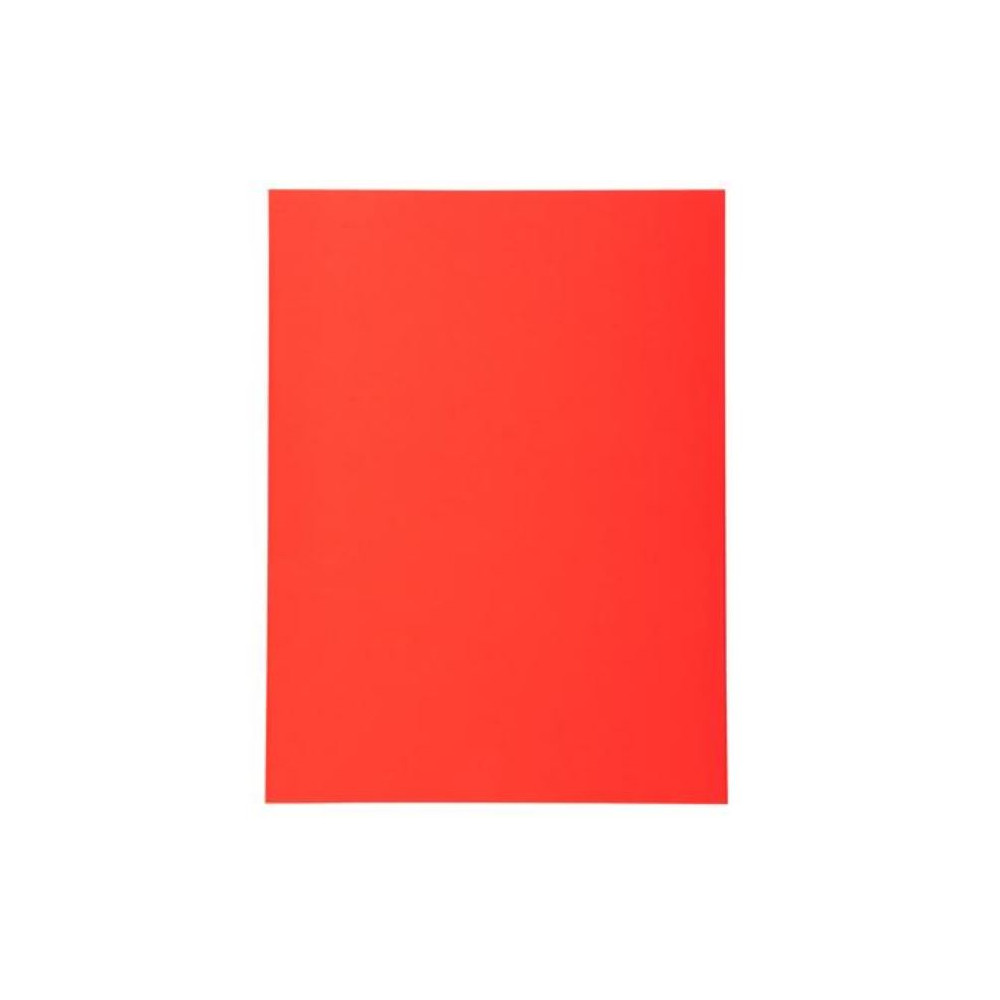 Chemise 24 x 32cm 220g EXACOMPTA par 100 ROUGE Pastel Recyclé //