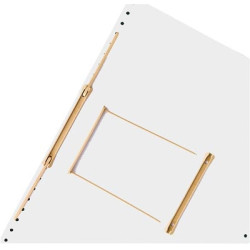 Fastener Relieur Universel en plastique beige - Max: 8cm  Par 100 //