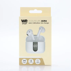 Casque WE COSMO bluetooth arceau pliable bleu **