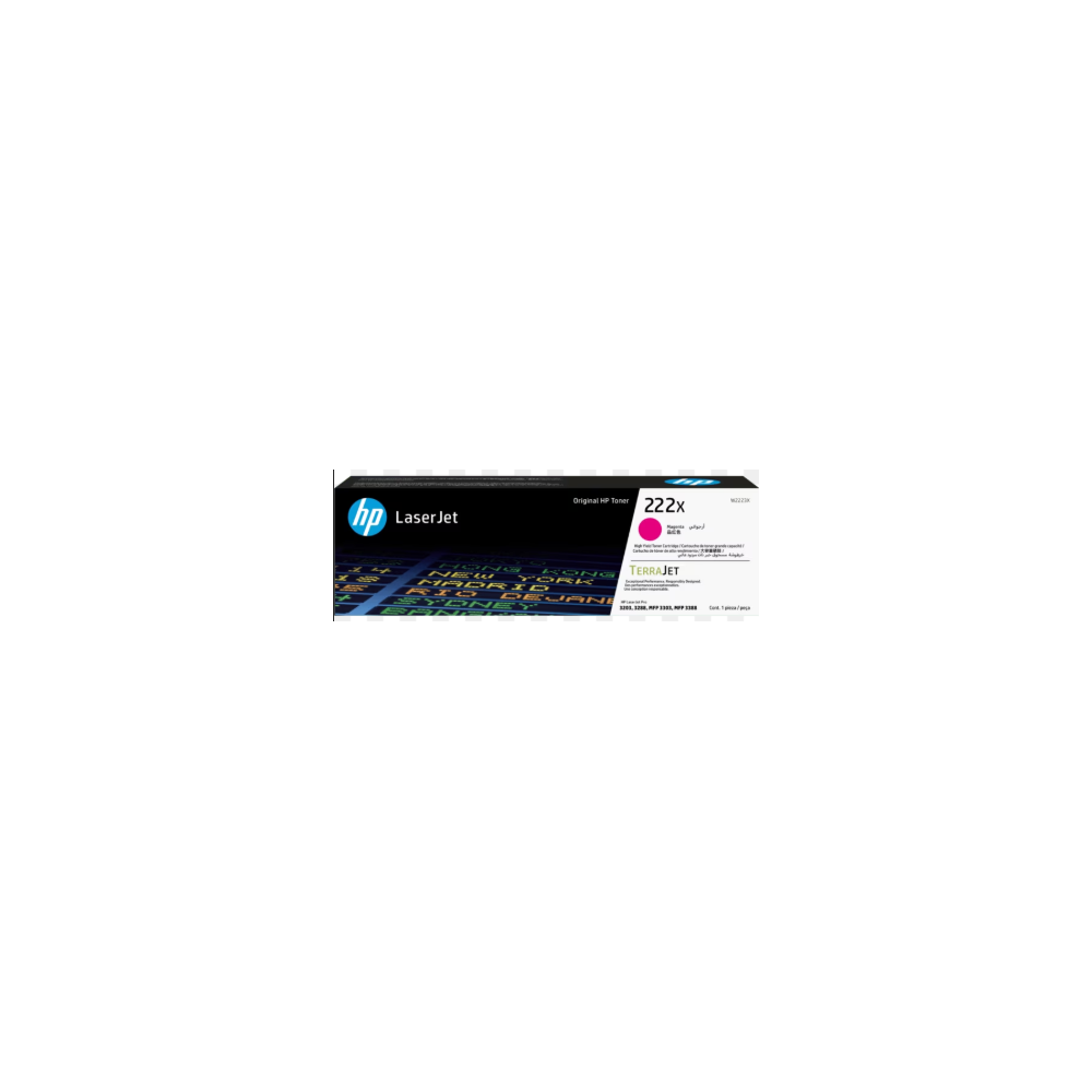 Toner HP - W2223X - N°222X Magenta - LaserJet (2 500 pages)