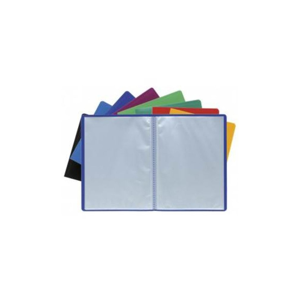 Protege Document PVC - OPAK - A4 - 100 vues - EXACOMPTA - ROUGE //