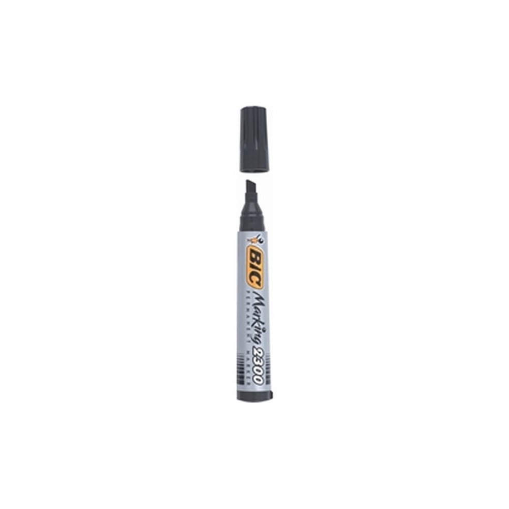 Marqueur perm. BIC MARKING 2300 Recyclé - Biseau 3 à 5mm - NOIR  //