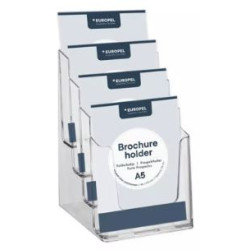 Porte monobloc 4 cases A5 portrait - CRISTAL //