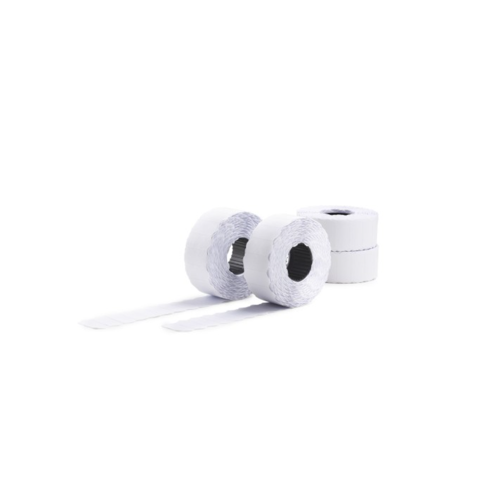 Rouleau etiq. blanches adhés. (26x12mm) 1500 etiquettes **