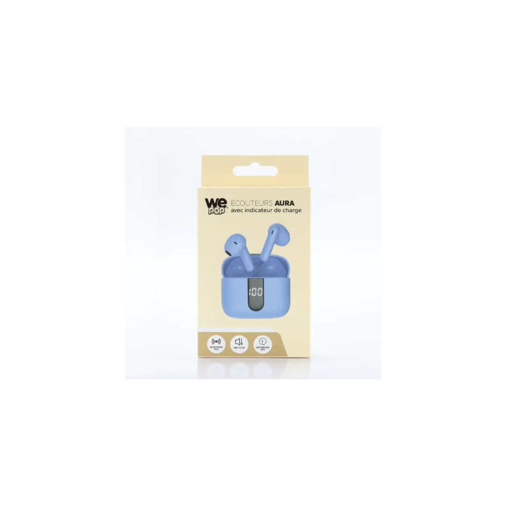 Ecouteurs sans fils WE bluetooth bleu //
