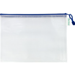 Pochette fourre tout PVC transp zip renforcé - 33x24cm - unité //